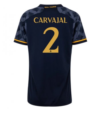 Real Madrid Daniel Carvajal #2 Koszulka Wyjazdowych Kobiety 2023-24 Krótki Rękaw